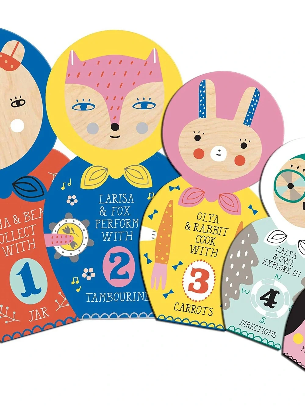 Wooden Nash’s nesting puzzle Dolls Play Set - Multicolor